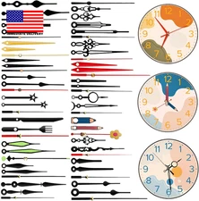 20 Styles Clock Hands Clock Movement Mechanism Replacement Clock Kit for DIY Rep