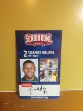 2013 Terrance Williams Signed Senior Bowl Rookie Card...Baylor. rookie card picture