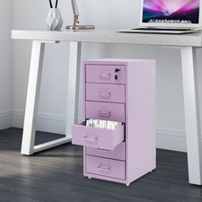 Vertical File Cabinet Metal File Cabinet with Lock Modern Filing Cabinet 6 Tiers