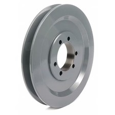 1/2 in to 1-5/8 in Quick Detachable Bushed Bore 1 Groove V-Belt Pulley 6.5 in OD