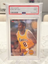 1996 Hoops Kobe Bryant PSA 9 Mint RC #281 Rookie Card. rookie card picture