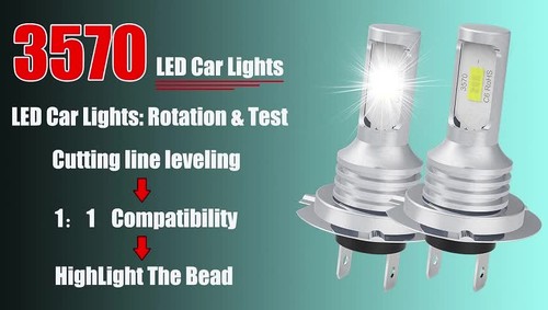For Hyundai Santa Fe Sport 2017-2018 LED Headlight Bulbs High Low Beam Fog Light - Video 1 of 1