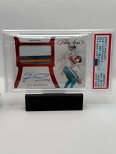 2020 Panini Flawless RPA Ruby '22 Black Box Dolphines Tua Tagovailoa 1/1 PSA 8