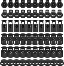 60PCS Plastic Spring Cord Locks for Drawstring Paracord Buckles Toggle... 