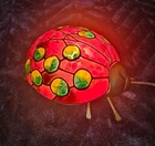 Vintage 1999 Stained Glass Lady Bug Lamp Night Light Tin Chi