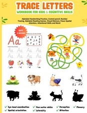 Trace letters alphabet handwriting practice workbook for kids  Cognitive Ski...