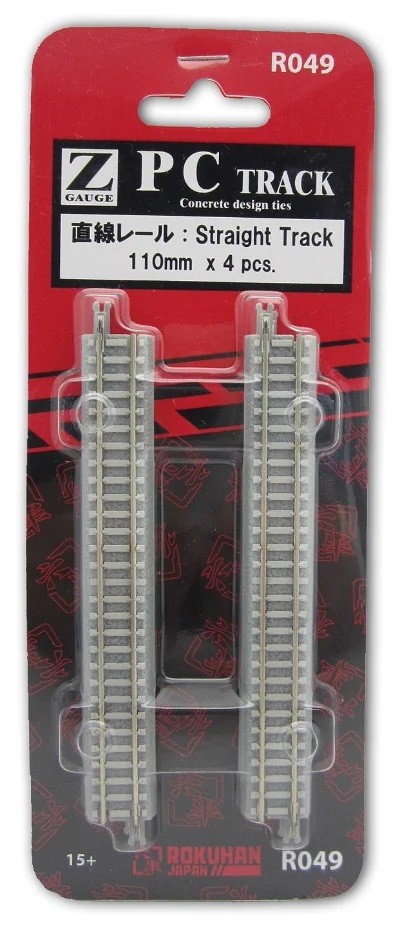 Rokuhan 7297049 - Z - Straight Track, 110 Mm, With Concrete Sleepers - New