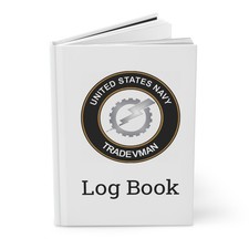 US Navy Tradvman Rating Log Book TD Emblem Journal