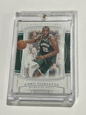 2019 Panini National Treasures Khris Middleton 1/1 Milwaukee Bucks #44