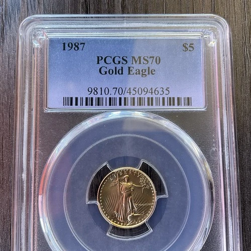 1987 - 1/10 oz. American Gold Eagle, PCGS MS70 - #635