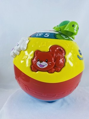 VTech Wiggle & Crawl Ball Interactive Learning Toy Numbers Colors Animals Turtle