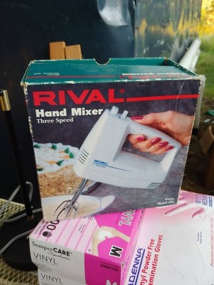 Vintage Rival Portable Hand Mixer 3 Speed With Beaters Model 437 Tested Works
