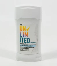 Degree Unlimited 2.7oz antiperspirant deodorant CLEAN INVISIBLE SOLID ~ READ!!