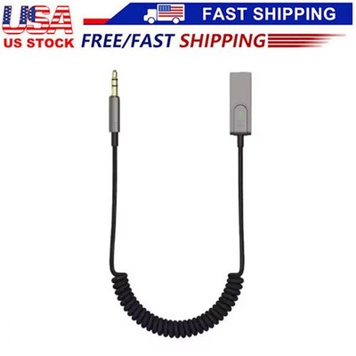 Bluetooth 5.3 to Aux Adapter for Car, USB to TRS 3.5mm Bluetooth Receiver add...