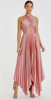 one shoulder formal black dress Fitted One Shoulder Satin Slit Gown by Ladivine B8401 – ABC Fashion main image 1