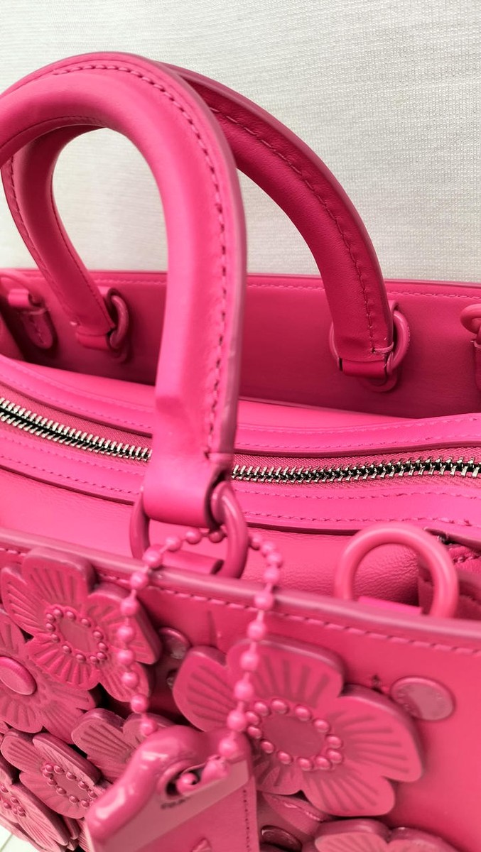 COACH Rogue 25 CU053 Tea Rose Leather Bag Authentic Excellent