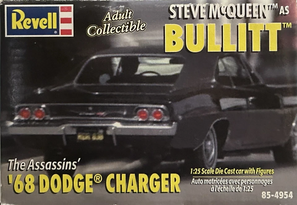 REVELL 1/25 86495400160 Dodge Charger 1968 Bullitt Steve McQueen Black Assassins - Photo 3/4