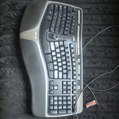 Microsoft Natural Ergonomic Keyboard 4000 v1.0 Wired USB QWERTY Black/Gray