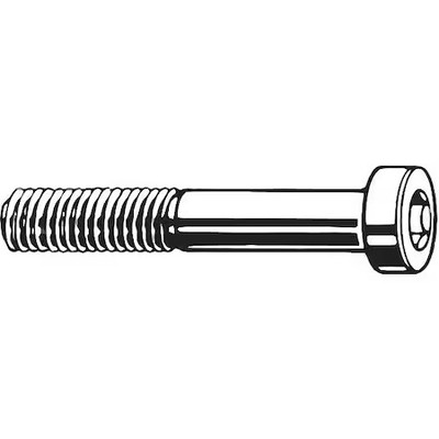 M16-2.00 Socket Head Cap Screw, Flat, Plain Steel, 50 Mm Length, 25 Pk,