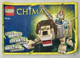 LEGO Legends Of Chima - Lion Legend Beast (70123) 100% Complete