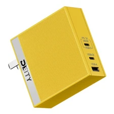 Deity 140W GaN Pro Power Adapter Two USB C Ports (Yellow) FAST