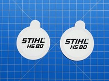 Adesivo in vinile per distintivo rinculo Stihl HS 80 "Sovrapposizione completa"