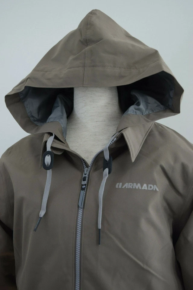 Armada Ashford Chaqueta de Esquí con Capucha Parka Abrigo Granito Tostado Caqui Para Hombres Talla Pequeña ¡NUEVO! Foto 2 de 4