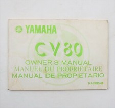 Yamaha CV80 Factory Motorcycle Owner's Manual Repair Book 1982