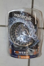 Waterpik 4.5" 9 - Spray Shower Head with Power Pulse Technology Chrome Color