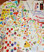 HUGE Lot of Vintage 1990's Scrapbooking Stickers Mrs Grossman Sandy Lion 1.3 Lbs