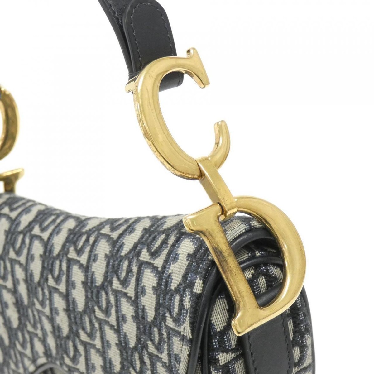 【ヴィンテージ】Rank:A☆Dior Oblique サドル バッグ M0446CTZQ Authentic Dior DIOR OBLIQUE Saddle M0446CTZQ Shoulder bag