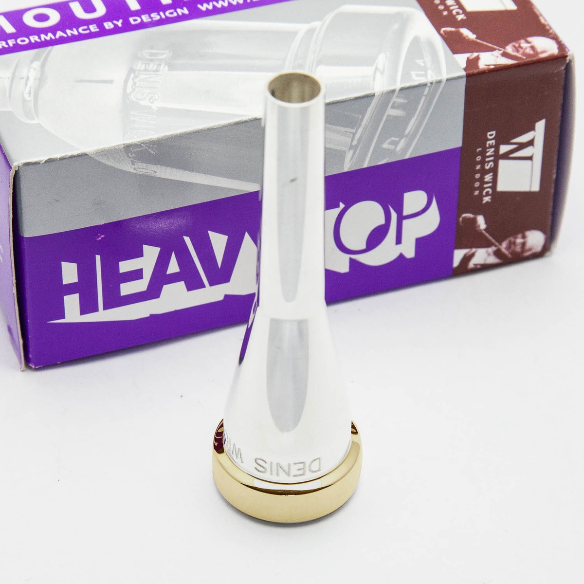 Bocchino Per Tromba Denis Wick 1C Heavytop &ndash; Placcato Oro 24K, Originale, Nuovo