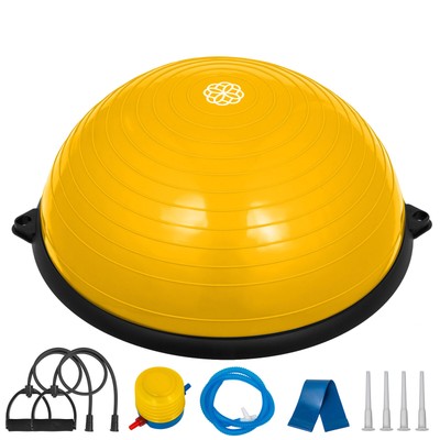 yellow yoga ball