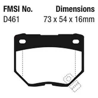 Pastillas de freno traseras EBC DP4826R Yellowstuff para Subaru Impreza 2006-2007 Foto 4 de 4