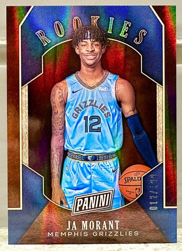 JERSEY # MATCH! 2019 Panini Black Friday Rookie Ja Morant 12/199 (RC)! (1/1)!