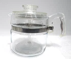 Vintage PYREX Flameware 7754-B Glass Percolator Coffee Pot 2-4 Cup COMPLETE_