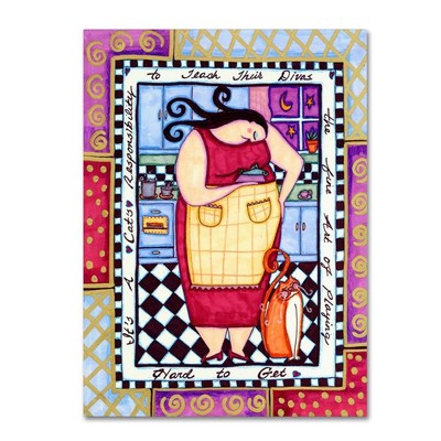 Wyanne 'Big Diva Playing Hard to Get' Canvas Art, 14x19