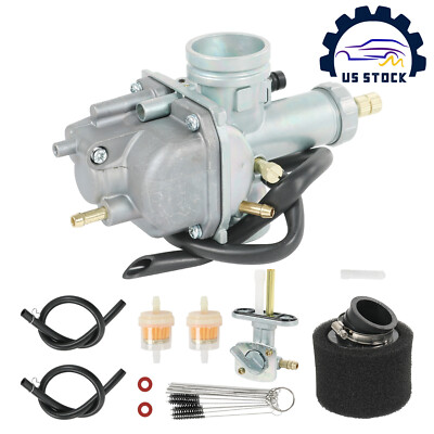 Carburetor For 88-98 Kawasaki Bayou 220 KLF220A W/Fuel Gas Petcock Valve Switch