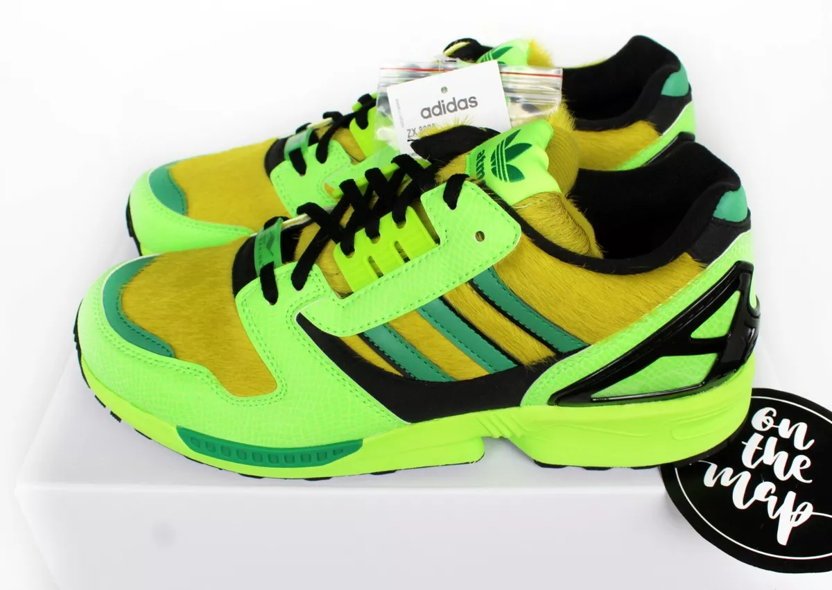 Adidas Originals x Atmos ZX8000 G-SNK 3 Neon Solar Green Black UK 5 9 10 US  New