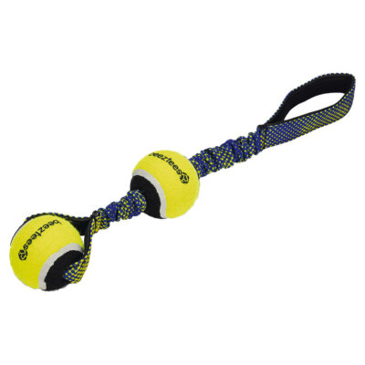Beeztees Hundespielzeug Fetch Tennisball Miko 44cm blau/gelb, schwimmfähig