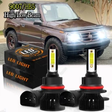 For GEO TRACKER 1989-1997 6000K 2pc 9004 Front LED Headlight Bulbs High/Low Beam