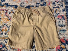 Boys Wonder Nation Drawstring Elastic Waist Khaki Shorts - Tan, Size XS 4-5