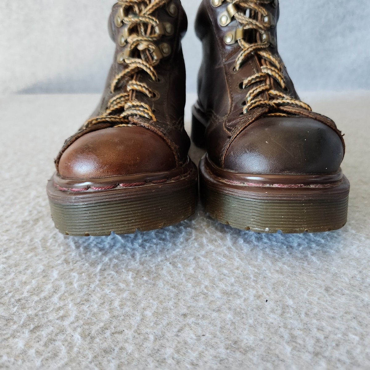 Vintage Dr. Martens 8287 Ankle Work Boots Lace Brown Women's US4