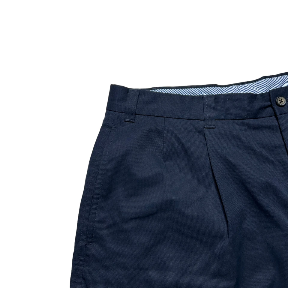 Pantalones Cortos de Golf Daniel Cremieux Para Hombre Talla 34 Azul Marino 9" Ajuste Mónaco Plisado Foto 4 de 4