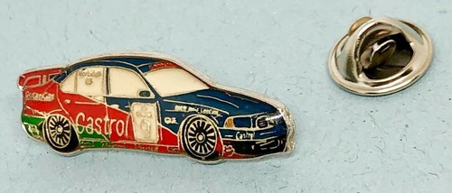 BMW Pin 3er E36 DTM Motorsport Castrol silbern blau rot grün - Maße 34x13mm