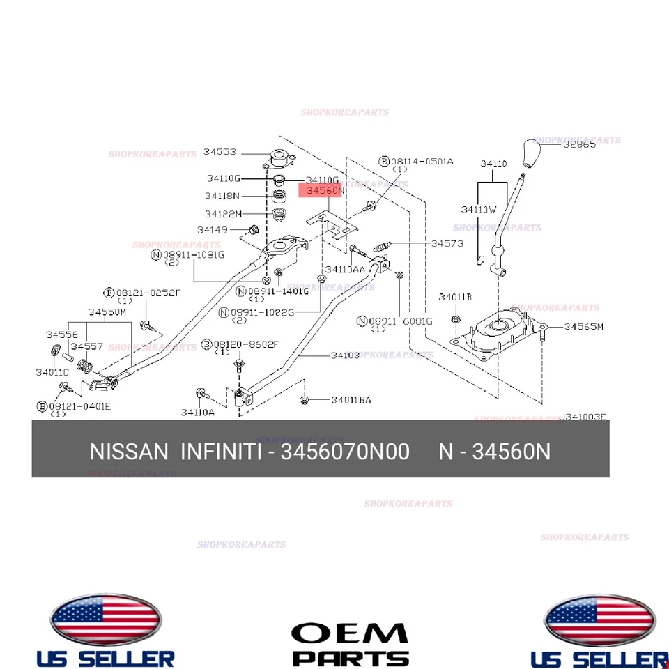 Soporte de goma genuino Nissan Máxima 1996-1999 Infiniti I30 1995-2002 Foto 2 de 3