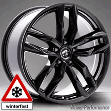 17 Zoll DX5 Alufelgen 7,5x17 5x112 ET35 schwarz glänzend für Mercedes