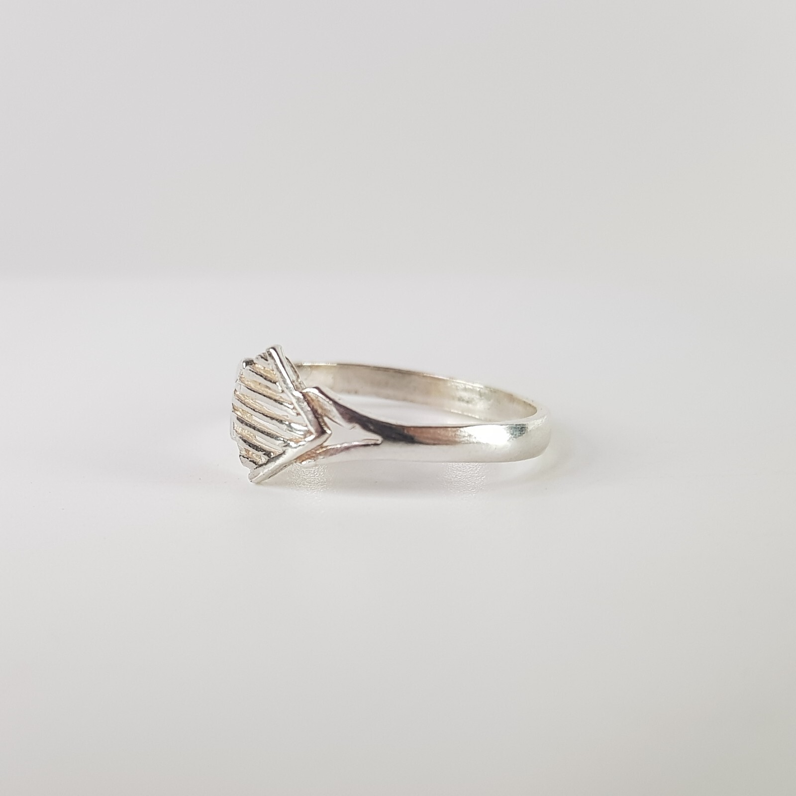 Avant Garde Diamond Shape Ring Solid Sterling Sil… - image 6