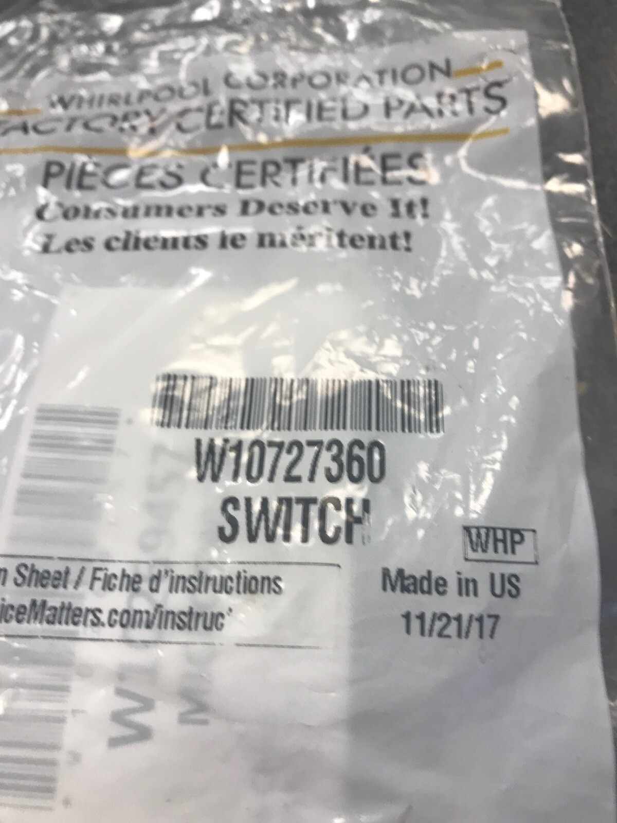 Interruttore Porta Forno A Microonde W10269458, W10727360, W10269460 - Foto 12