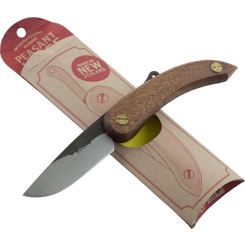 Svord Brown Wood Handle Peasant Pocket Knife New Zealand SV132 Carbon